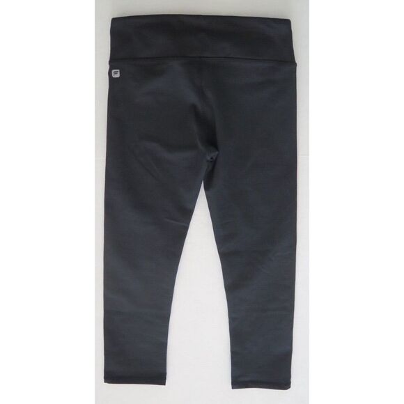 Fabletics Women's Sz XXS (2) Black PowerHold Salar Capri Crop Capri Tights $50 - Picture 2 of 5